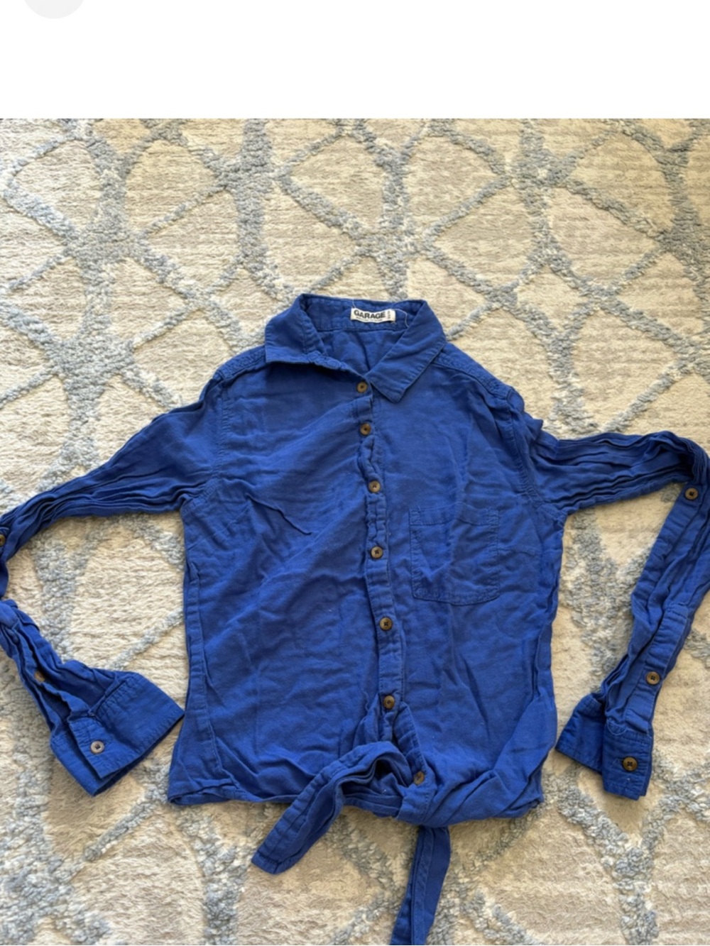 3 for $14 Garage Royal Blue button up size xs